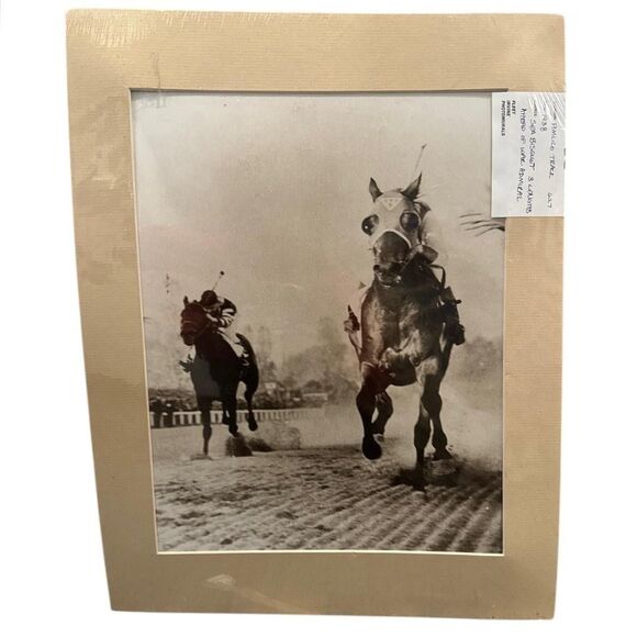Seabiscuit Man O War Horse Racing Photo Print Set Of 3 Fleet Irvine Photomurals - Picture 3 of 9
